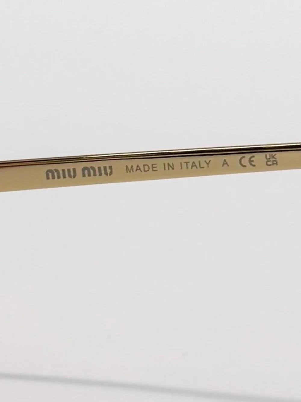 New Miu Miu MU A54S Sunglasses Oval Purple Gold MUA54S 5AK20I